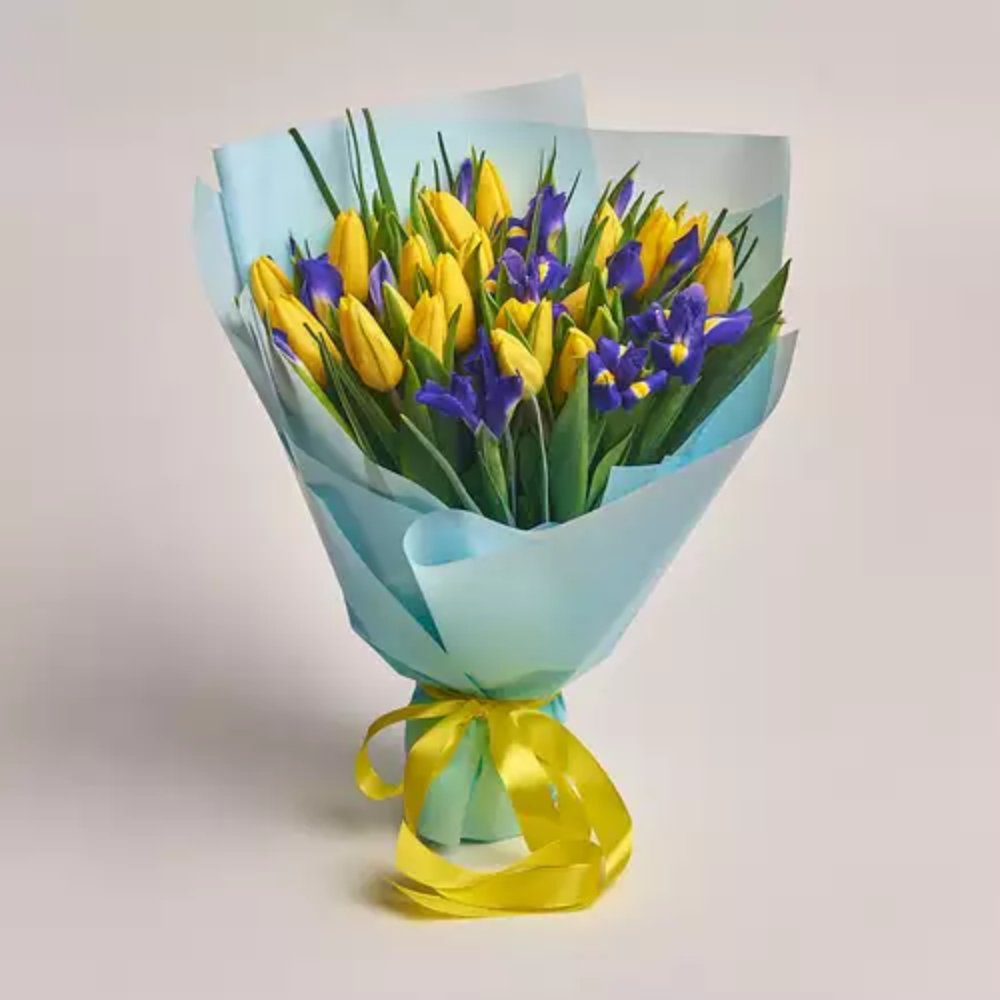 Sunshine Iris Tulip Bouquet