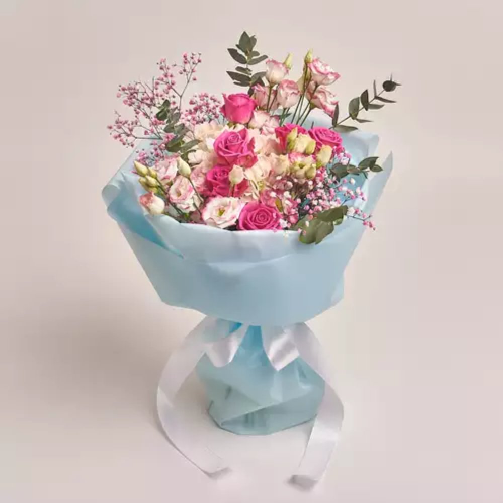 Sweet Pink Rose Garden Bouquet
