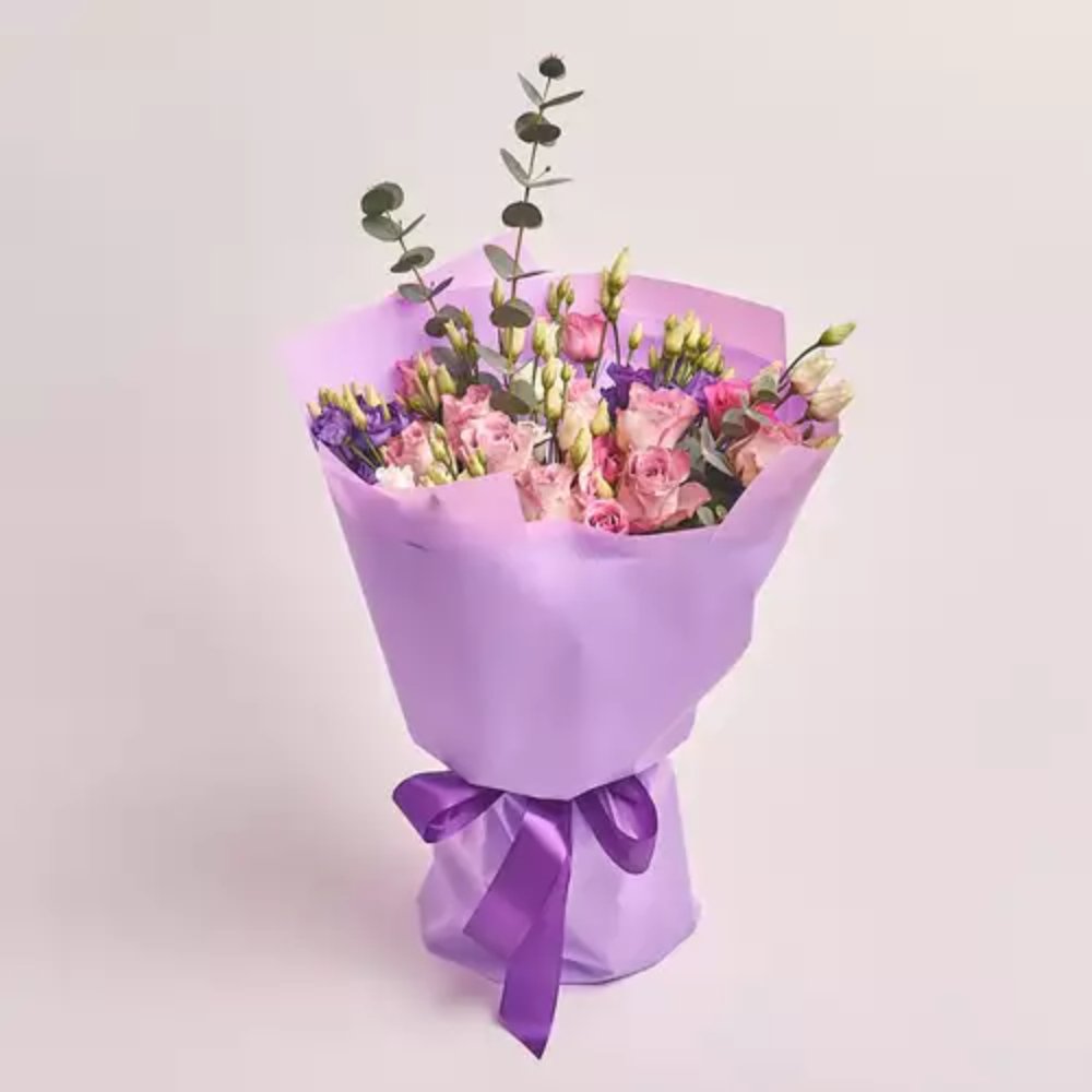 Lavender Bloom Spray Rose Bouquet