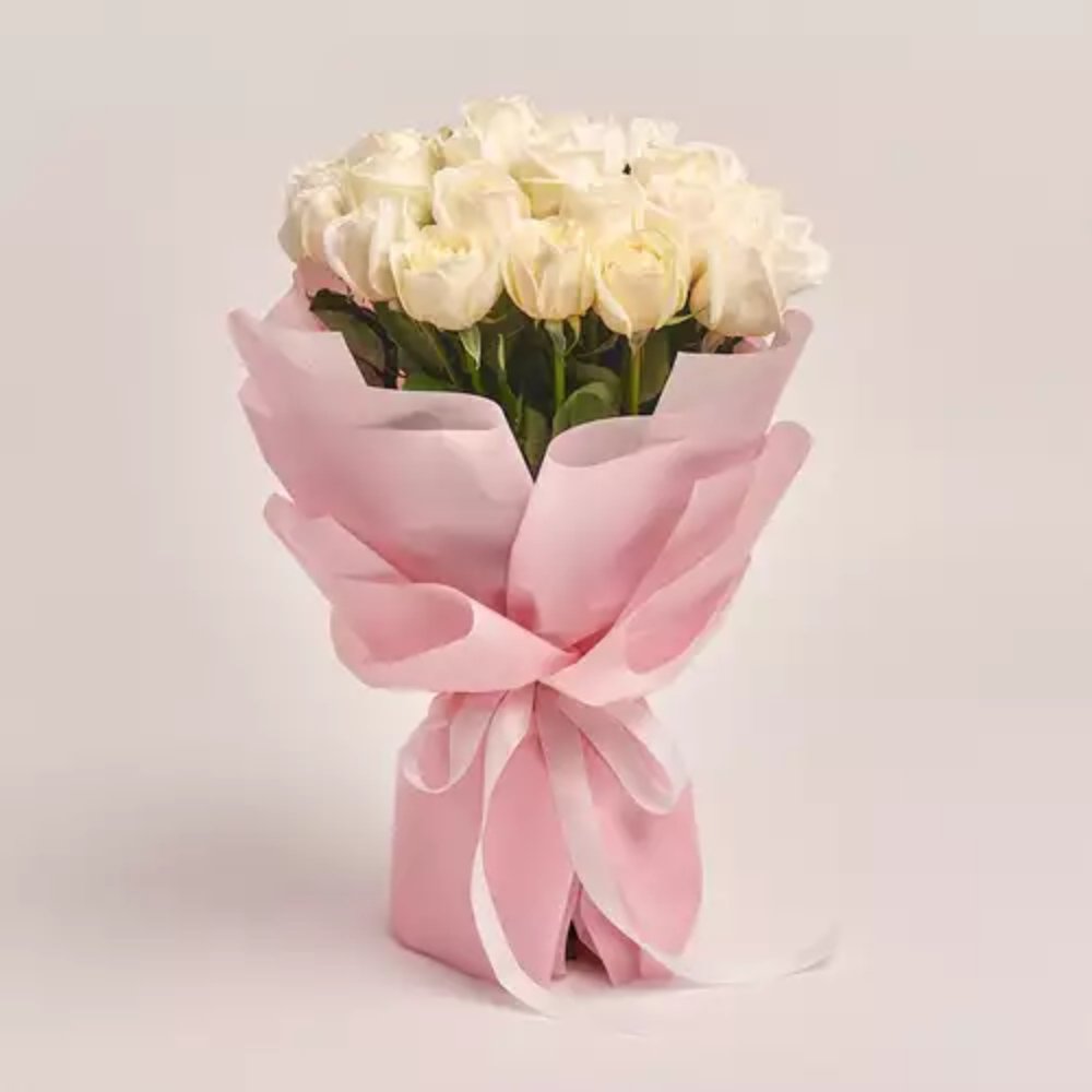 25 Roses White O Hara Bouquet.